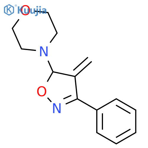4-(4-methylidene-3-phenyl-1,2-oxazol-5-yl)morpholine structure