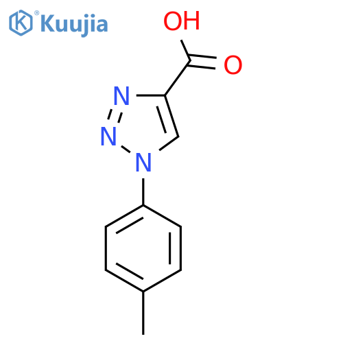1-(4-methylphenyl)-1H-1,2,3-triazole-4-carboxylic acid structure