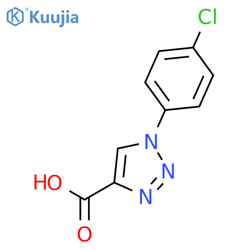 1-(4-Chlorophenyl)-1H-1,2,3-triazole-4-carboxylic acid structure