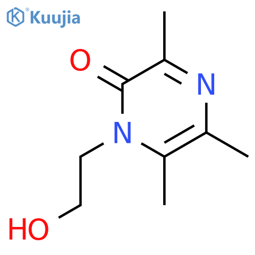 2(1H)-Pyrazinone,1-(2-hydroxyethyl)-3,5,6-trimethyl- structure