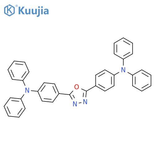 N,N-diphenyl-4-[5-[4-(N-phenylanilino)phenyl]-1,3,4-oxadiazol-2-yl]aniline structure