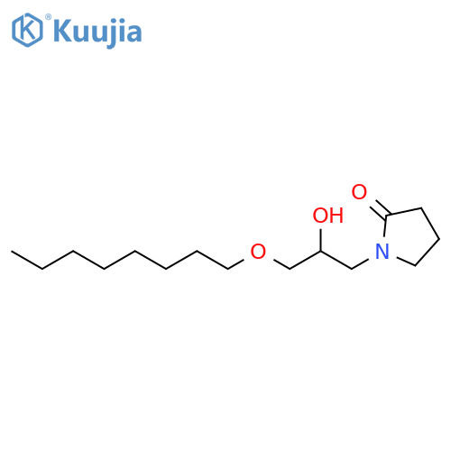 2-Pyrrolidinone, 1-[2-hydroxy-3-(octyloxy)propyl]- structure