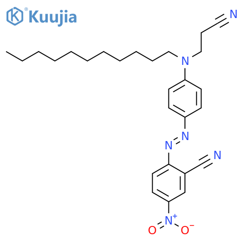 Benzonitrile, 2-[[4-[(2-cyanoethyl)undecylamino]phenyl]azo]-5-nitro- structure