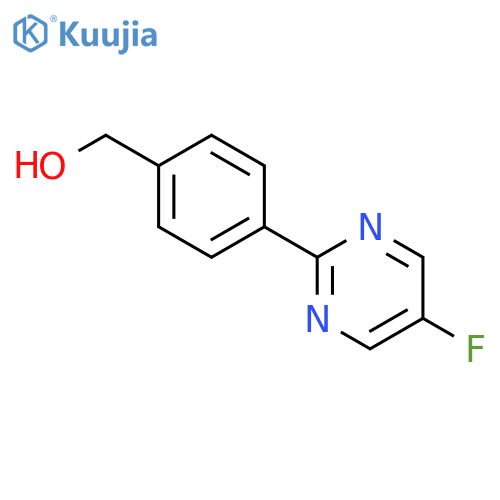 4-(5-Fluoro-2-pyrimidinyl)benzenemethanol structure