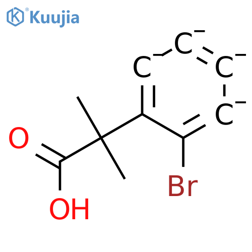 2-(2-bromophenyl)-2-methylpropanoic acid structure