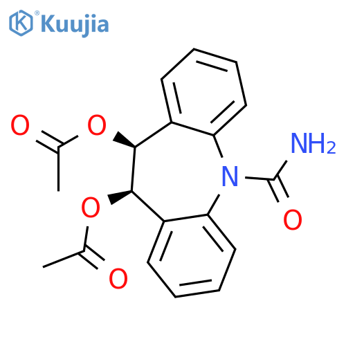 5H-Dibenz[b,f]azepine-5-carboxamide, 10,11-bis(acetyloxy)-10,11-dihydro-, cis- structure