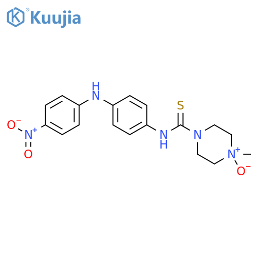 1-Piperazinecarbothioamide,4-methyl-N-[4-[(4-nitrophenyl)amino]phenyl]-, 4-oxide structure