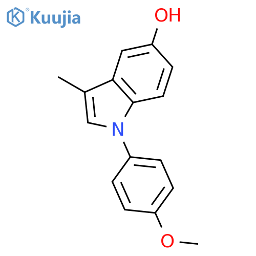 1H-Indol-5-ol, 1-(4-methoxyphenyl)-3-methyl- structure