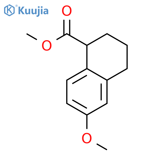 1-Naphthalenecarboxylic acid, 1,2,3,4-tetrahydro-6-methoxy-, methyl ester structure