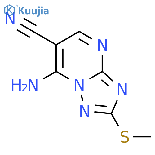 7-Amino-2-(methylthio)-[1,2,4]triazolo[1,5-a]pyrimidine-6-carbonitrile structure
