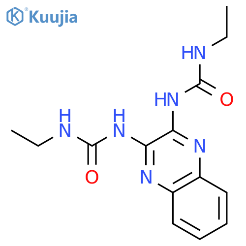 Urea, N,N''-2,3-quinoxalinediylbis[N'-ethyl- structure