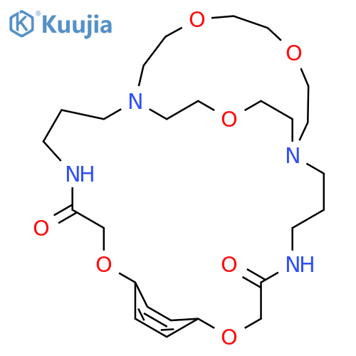 8,13,23,26,31-Pentaoxa-1,5,16,20-tetraazatricyclo[18.8.5.29,12]pentatriaconta-9,11,34-triene-6,15-dione structure
