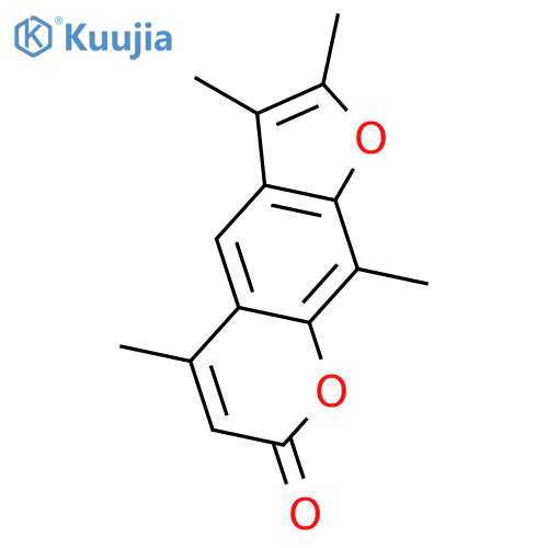 2,3,5,9-Tetramethyl-7H-furo3,2-gchromen-7-one structure