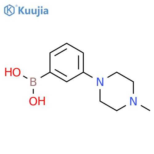 [3-(4-methylpiperazin-1-yl)phenyl]boronic acid structure