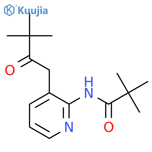 N-(3-(3,3-Dimethyl-2-oxobutyl)-2-pyridinyl)-2,2-dimethylpropanamide structure