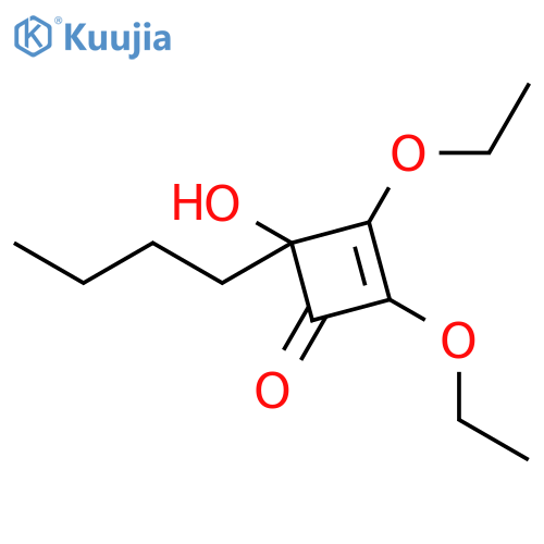 2-Cyclobuten-1-one, 4-butyl-2,3-diethoxy-4-hydroxy- structure