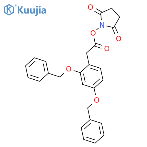 1-2,4-Bis(phenylmethoxy)phenylacetyloxy-2,5-pyrrolidinedione structure