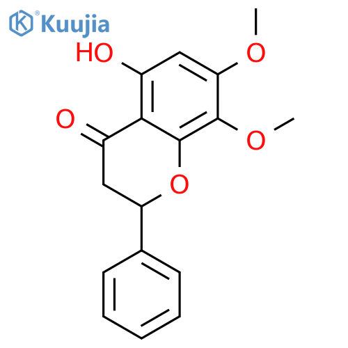 (S)-5-Hydroxy-7,8-dimethoxy-2-phenylchroman-4-one structure