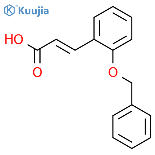 (2E)-3-2-(benzyloxy)phenylprop-2-enoic acid structure