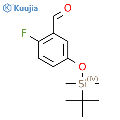 5-(tert-Butyldimethylsilyloxy)-2-fluorobenzaldehyde structure