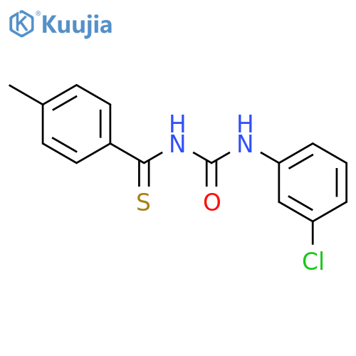 Benzenecarbothioamide, N-[[(3-chlorophenyl)amino]carbonyl]-4-methyl- structure