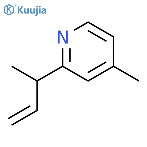 Pyridine,4-methyl-2-(1-methyl-2-propen-1-yl)- structure