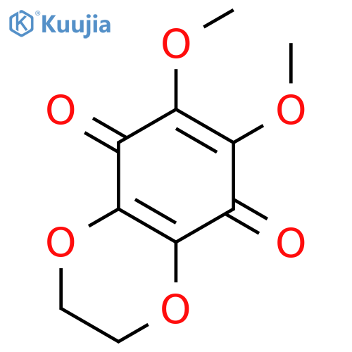 1,4-Benzodioxin-5,8-dione, 2,3-dihydro-6,7-dimethoxy- structure
