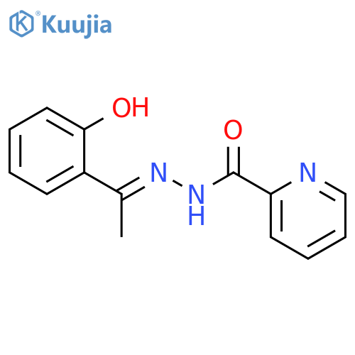 Pyridinecarboxylic acid, [1-(2-hydroxyphenyl)ethylidene]hydrazide structure
