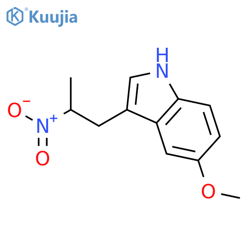 1-(5-methoxyindol-3-yl)-2-nitropropane structure