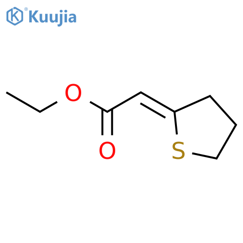 Acetic acid, (dihydro-2(3H)-thienylidene)-, ethyl ester, (Z)- structure
