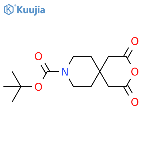 tert-butyl 2,4-dioxo-3-oxa-9-azaspiro5.5undecane-9-carboxylate structure