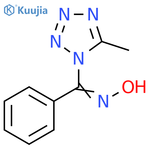 1H-Tetrazole, 1-[(hydroxyimino)phenylmethyl]-5-methyl- structure