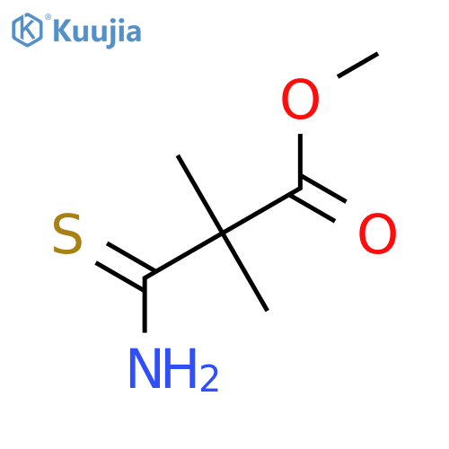 methyl 2-carbamothioyl-2,2-dimethylacetate structure