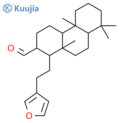 2-Phenanthrenecarboxaldehyde, 1-[2-(3-furanyl)ethyl]tetradecahydro-4b,8,8,10a-tetramethyl- structure