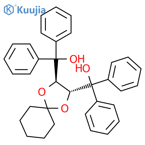 (2R，3R)-1，4-Dioxaspiro[4.5]decane-2，3-diylbis(diphenylmethanol) structure