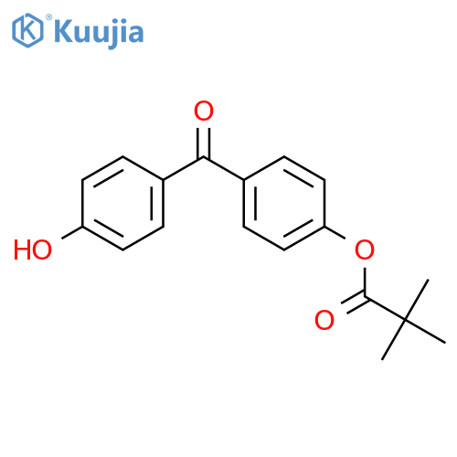 4-Hydroxy-4’-(trimethylacetoxy)benzophenone structure