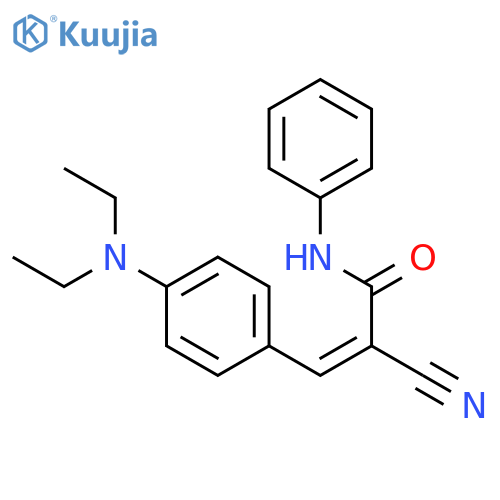 2-Propenamide, 2-cyano-3-[4-(diethylamino)phenyl]-N-phenyl- structure