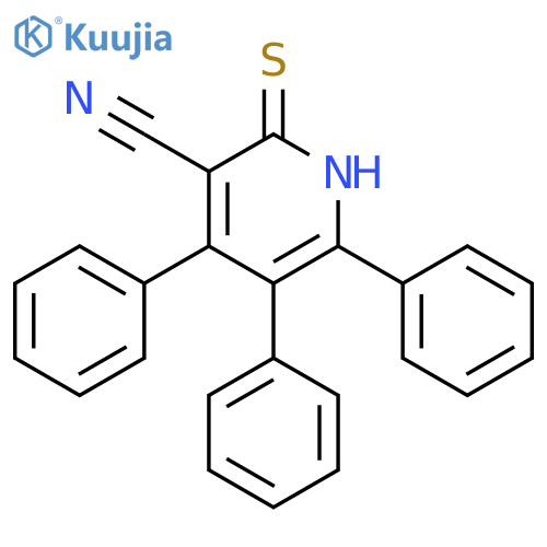4,5,6-triphenyl-2-sulfanylidene-1H-pyridine-3-carbonitrile structure
