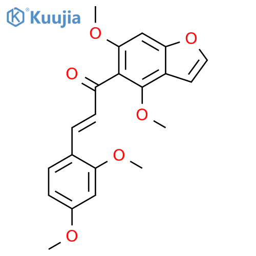 2-Propen-1-one, 1-(4,6-dimethoxy-5-benzofuranyl)-3-(2,4-dimethoxyphenyl)- structure