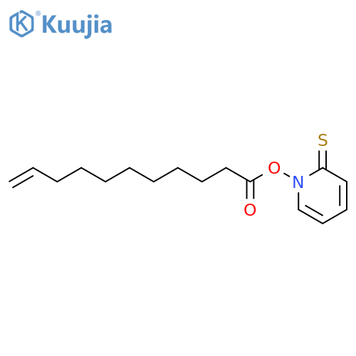 10-Undecenoic acid,2-thioxo-1(2H)-pyridinyl ester structure