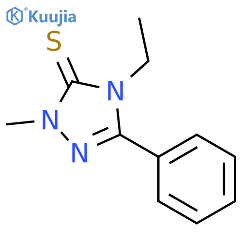 3H-1,2,4-Triazole-3-thione,4-ethyl-2,4-dihydro-2-methyl-5-phenyl- structure