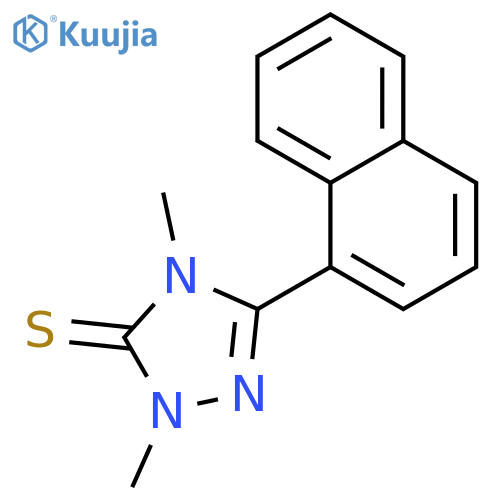 3H-1,2,4-Triazole-3-thione,2,4-dihydro-2,4-dimethyl-5-(naphthalenyl)- (9CI) structure