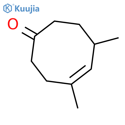 4,6-dimethylcyclooct-4-en-1-one structure