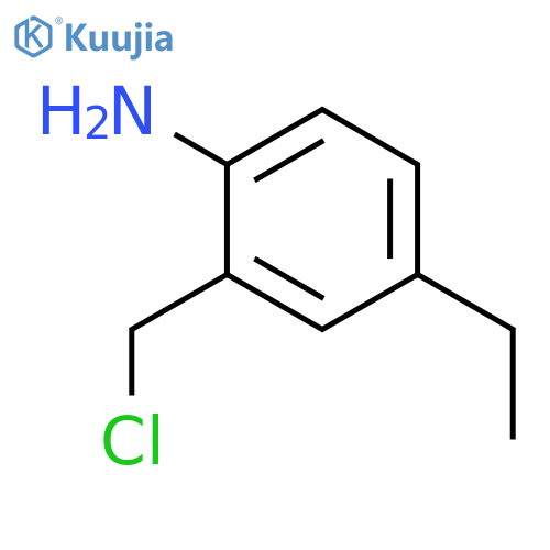 BENZENAMINE, 2-(CHLOROMETHYL)-4-ETHYL- structure
