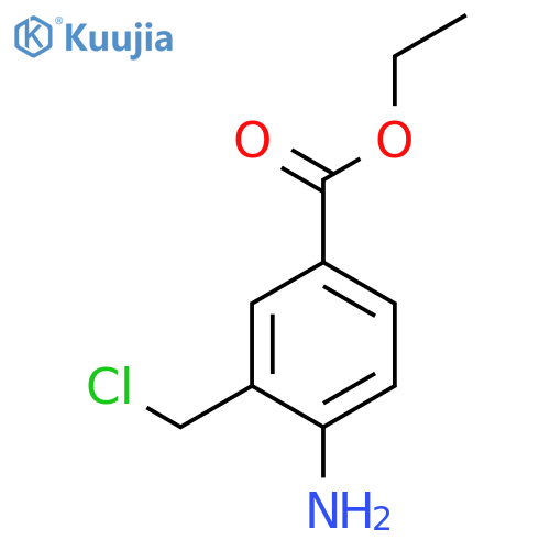 Benzoic acid, 4-amino-3-(chloromethyl)-, ethyl ester structure