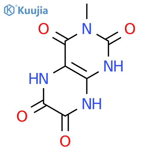2,4,6,7(1H,3H)-Pteridinetetrone,5,8-dihydro-3-methyl- structure
