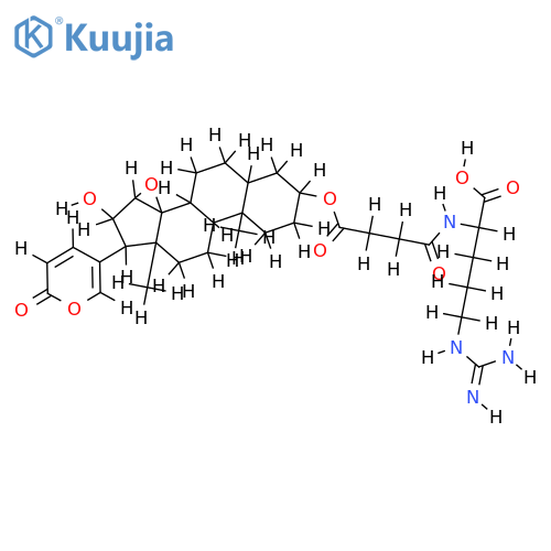 desacetylcinobufagin 3-succinyl-L-arginine ester structure