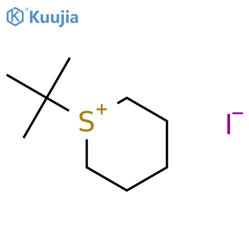 2H-Thiopyranium, 1-(1,1-dimethylethyl)tetrahydro-, iodide structure
