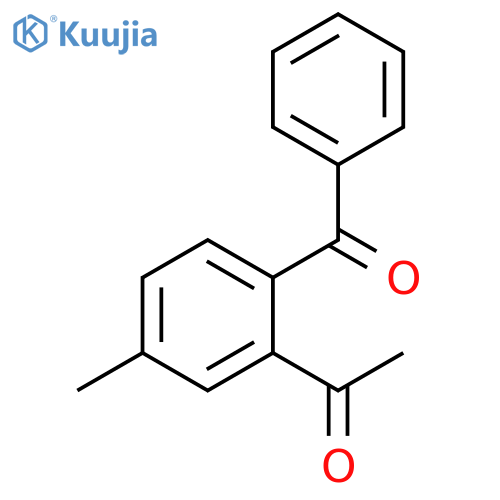 Ethanone, 1-(2-benzoyl-5-methylphenyl)- structure