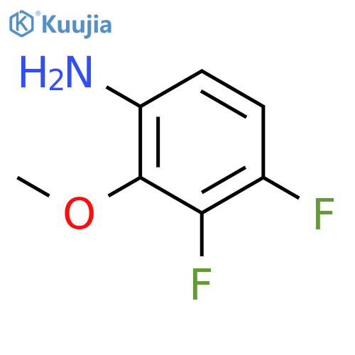 3,4-Difluoro-2-methoxyaniline structure